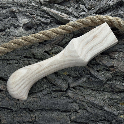 Ash Wood Handle for Adze or Axe, 23 cm (9.06 inches) with Red Oak Wedges - 8