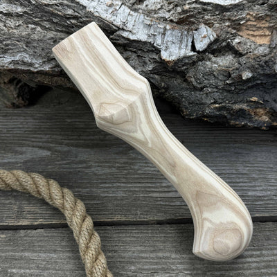 Ash Wood Handle for Adze or Axe, 23 cm (9.06 inches) with Red Oak Wedges - 7