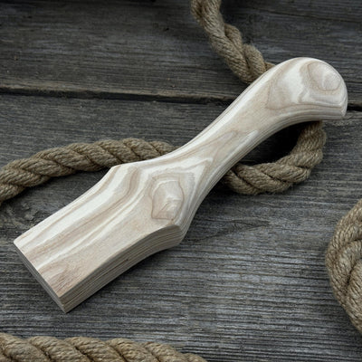 Ash Wood Handle for Adze or Axe, 23 cm (9.06 inches) with Red Oak Wedges - 2