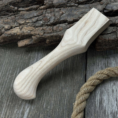 Ash Wood Handle for Adze or Axe, 23 cm (9.06 inches) with Red Oak Wedges - 4