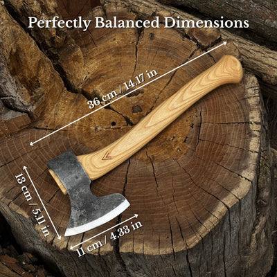 Axe with Leather Sheath - 3