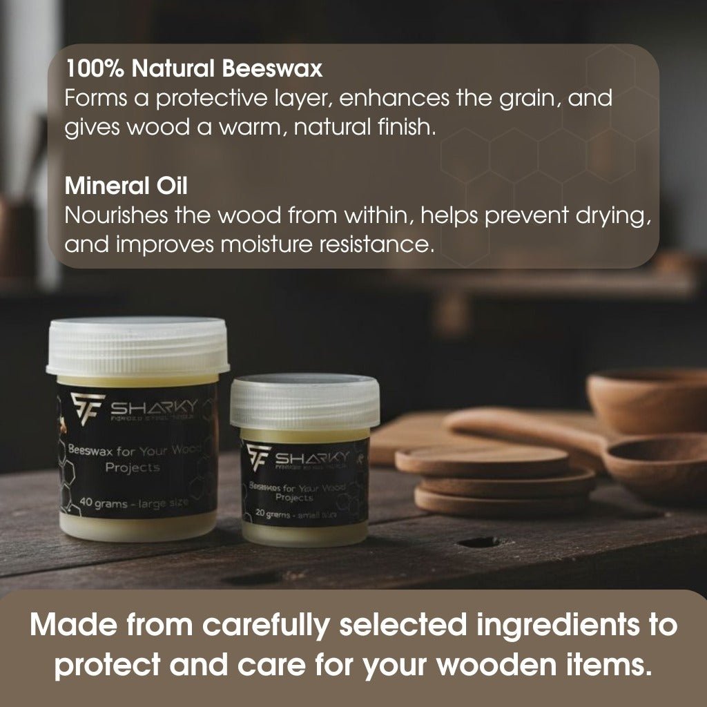 Beeswax Wood Finish – Natural Wood Conditioner for Tool Handles & Carving Projects - 5