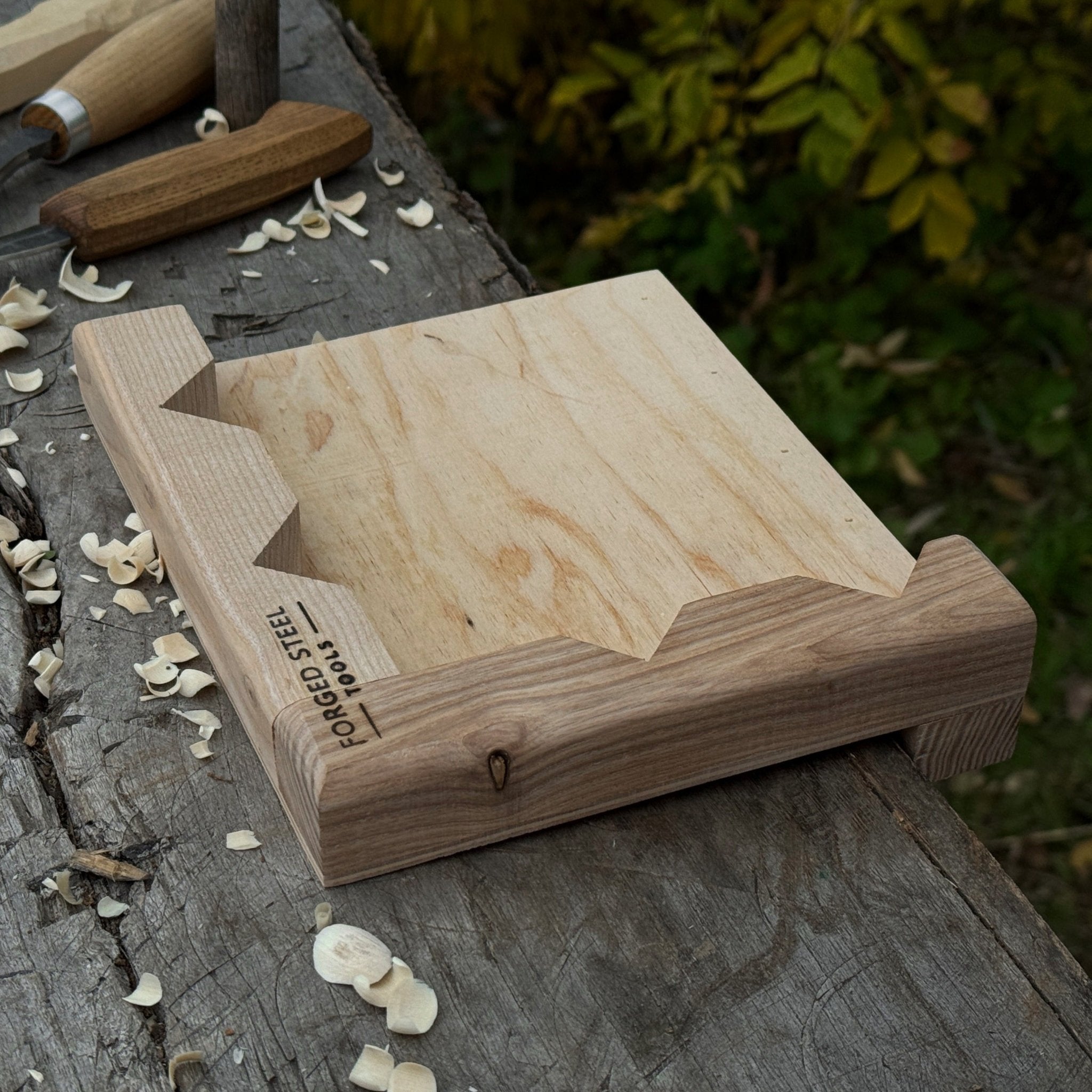 Bench Hook for Wood Carving and Chiseling – Handcrafted Wooden Work Support - 11