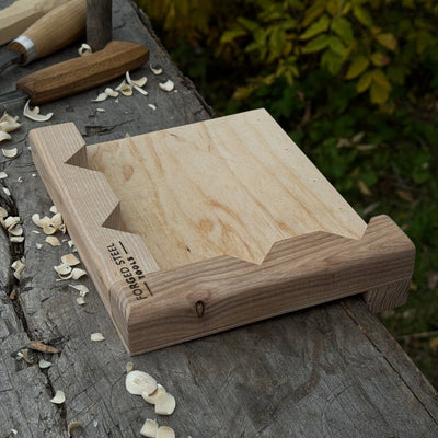 Bench Hook for Wood Carving and Chiseling – Handcrafted Wooden Work Support - 11