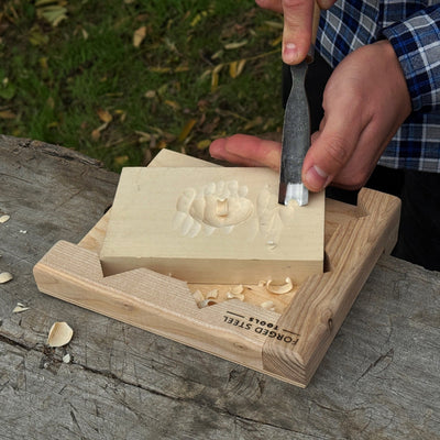 Bench Hook for Wood Carving and Chiseling – Handcrafted Wooden Work Support - 9