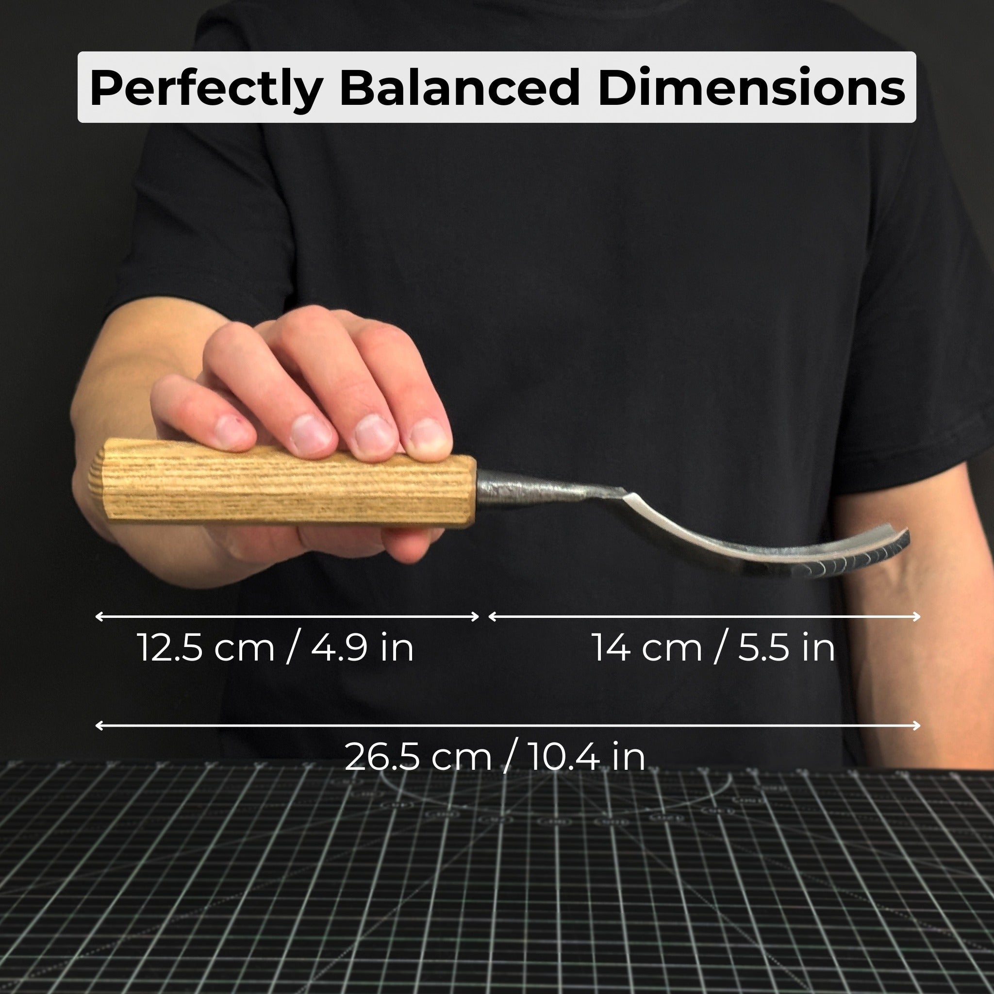 Bent Carving Gouge, 20 - 40 mm (0.8 - 1.6 inches) - 5