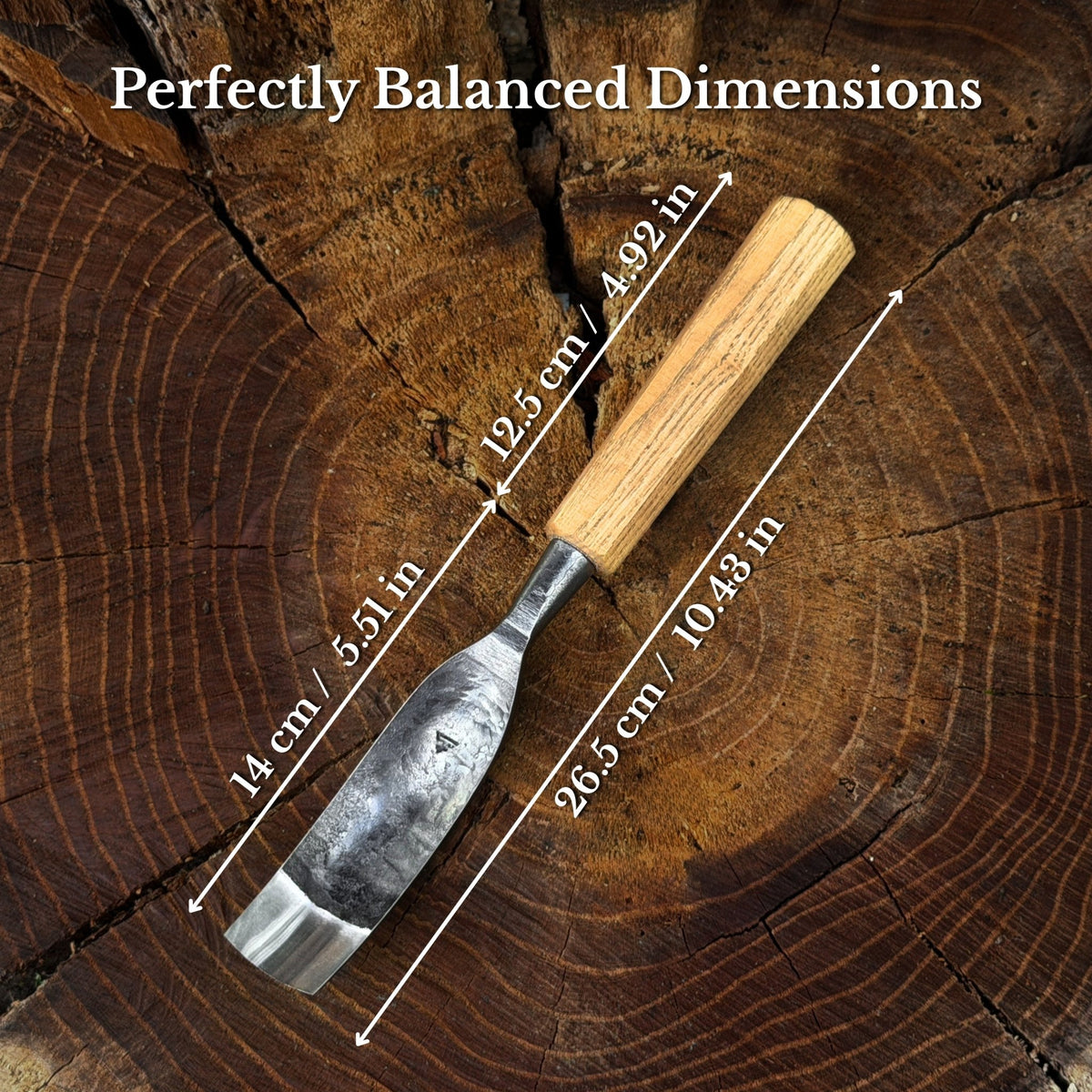 Bent Carving Gouge, 20 - 40 mm (0.8 - 1.6 inches) - 2