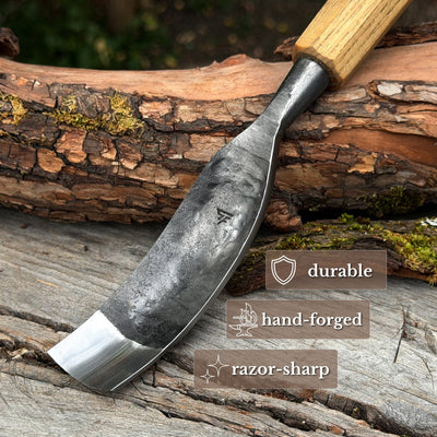 Bent Carving Gouge, 20 - 40 mm (0.8 - 1.6 inches) - 3