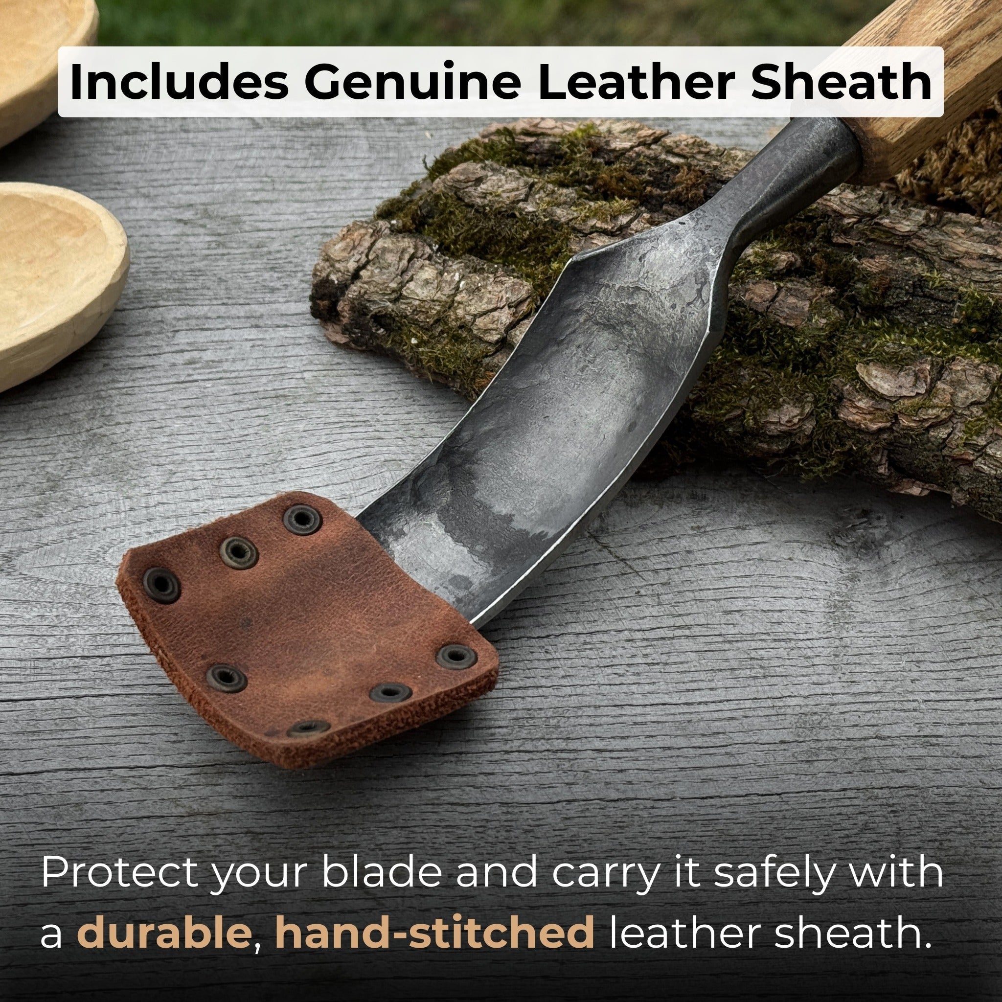 Bent Carving Gouge, 20 - 40 mm (0.8 - 1.6 inches) - 4