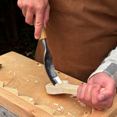 Bent Carving Gouge, 20 - 40 mm (0.8 - 1.6 inches) - 6
