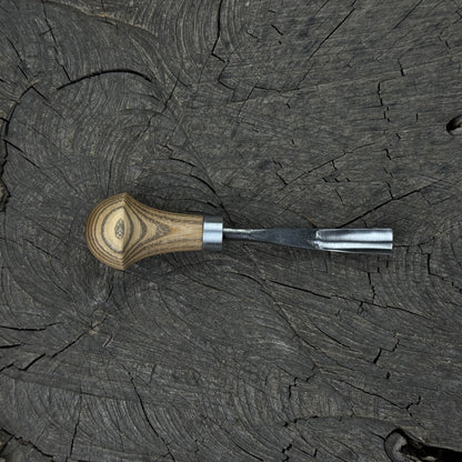 Bent Carving Gouge with Palm Handle – 8 mm / 12 mm (0.31 / 0.47 inches) - 3