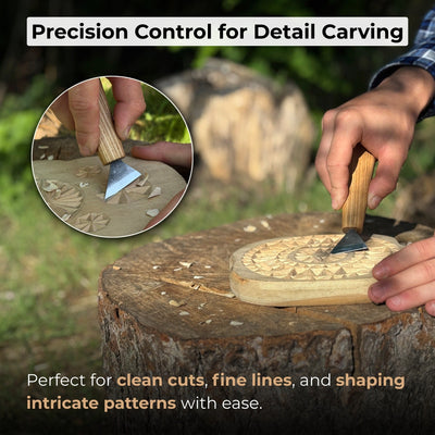 Bevel Edge Carving Knife, 3.5 cm (1.38 inches) - 7