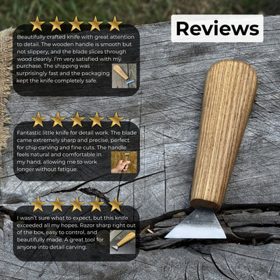 Bevel Edge Carving Knife, 3.5 cm (1.38 inches) - 9