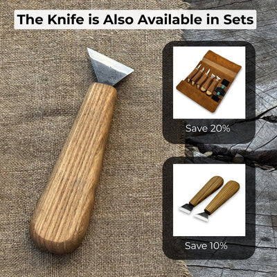 Bevel Edge Carving Knife, 3.5 cm (1.38 inches) - 10