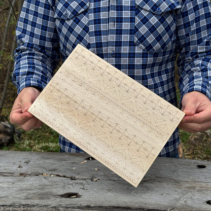 Big Basswood Woodcarving Practice Board - 1