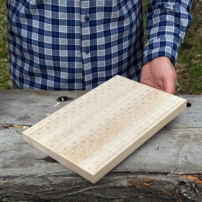 Big Basswood Woodcarving Practice Board - 6