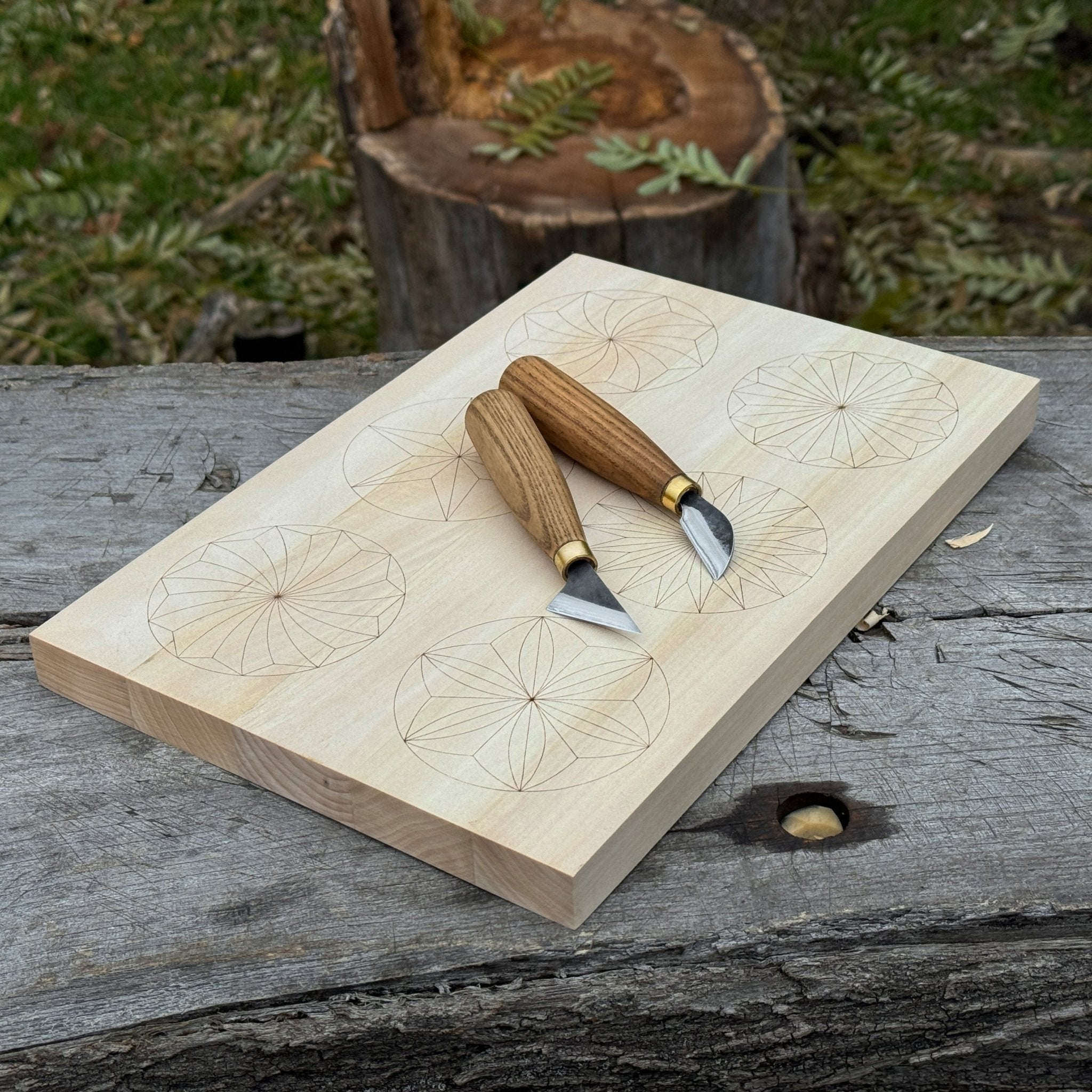 Big Basswood Woodcarving Practice Board - 9
