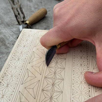 Big Basswood Woodcarving Practice Board - 4