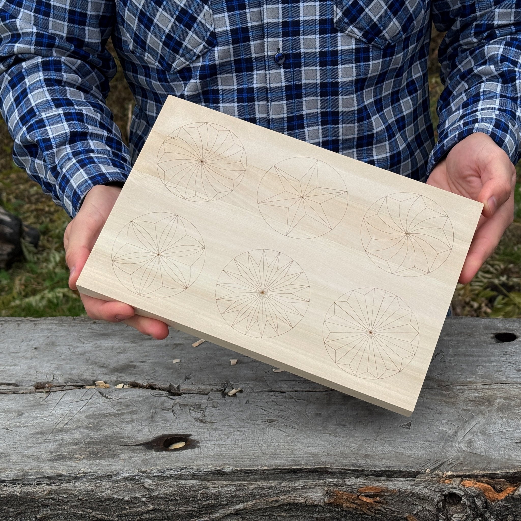 Big Basswood Woodcarving Practice Board - 5