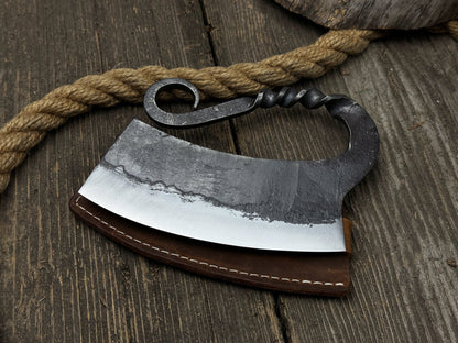 Big Kitchen Ulu Knife with Forged Handle - 5