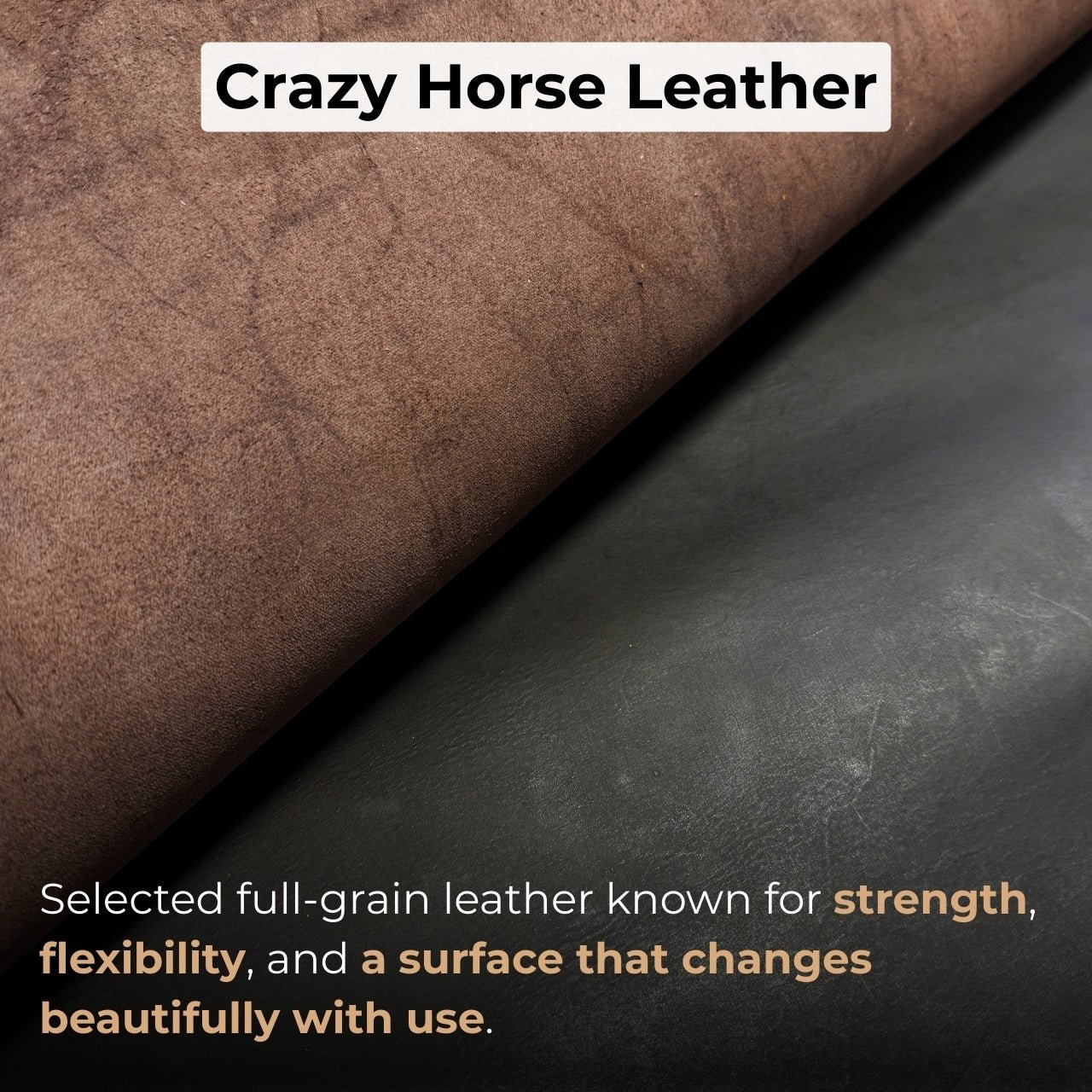 Black Leather Apron with Adjustable Straps and Pockets - 7