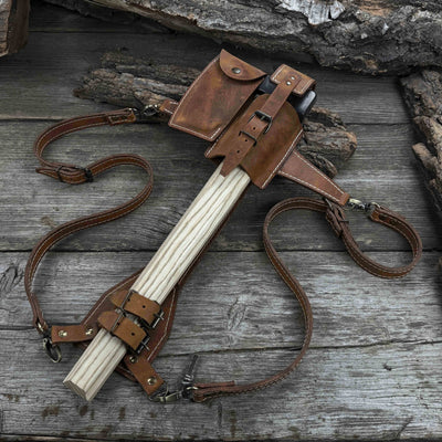 Carpenter’s Axe with Leather Shoulder Sheath, 0.84 kg (1.85 lb) - 8