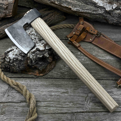 Carpenter’s Axe with Leather Shoulder Sheath, 0.84 kg (1.85 lb) - 7