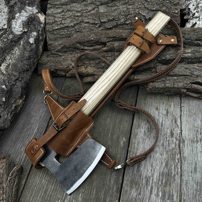 Carpenter’s Axe with Leather Shoulder Sheath, 0.84 kg (1.85 lb) - 10