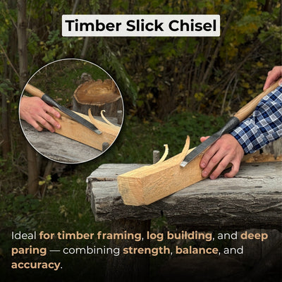 Carpenters Slick Chisel, 20 - 100 mm (0.8 - 3.9 inches) - 8