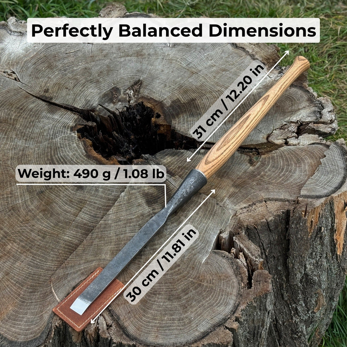Carpenters Slick Chisel, 20 - 100 mm (0.8 - 3.9 inches) - Sharky Forged ...