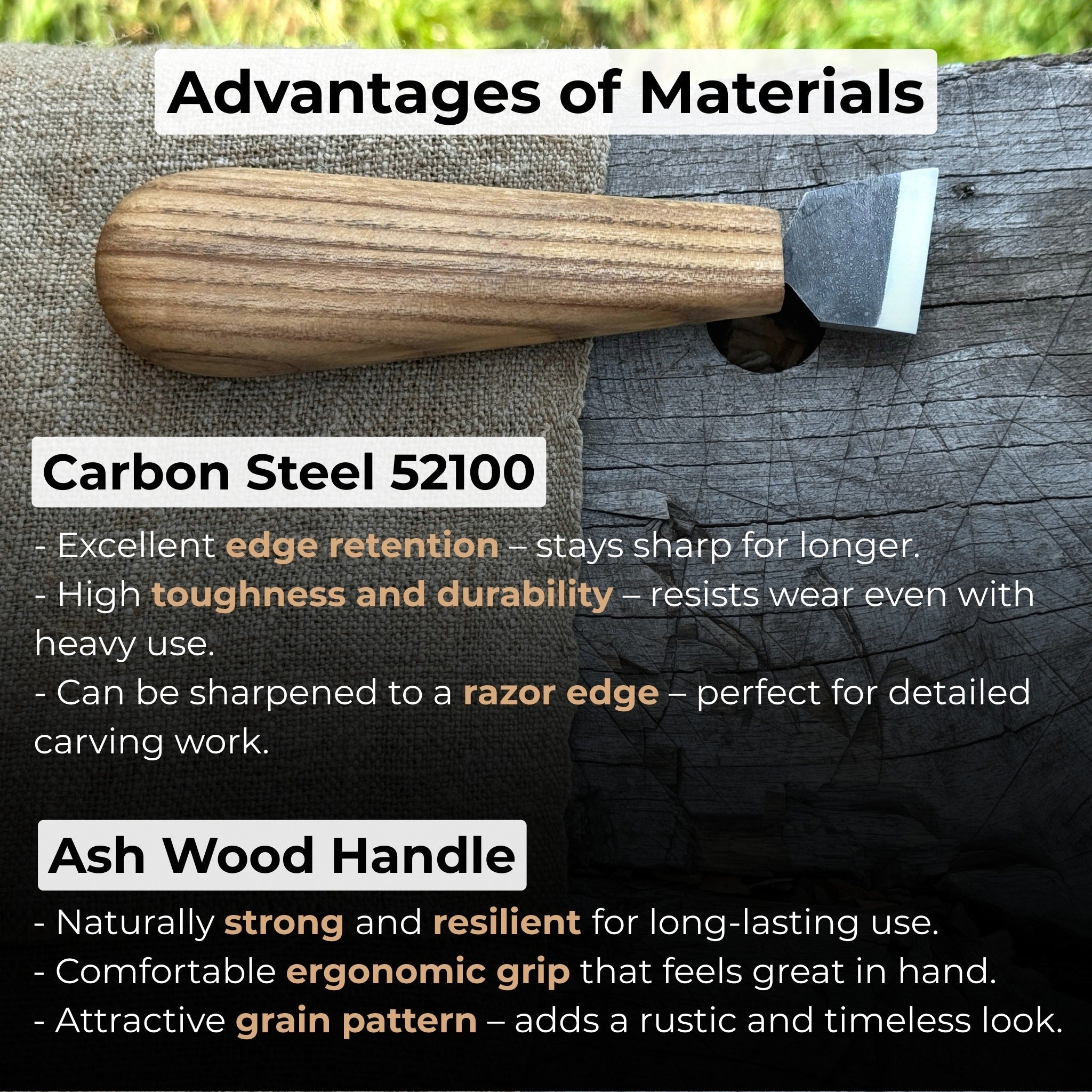 Chip Carving Knife, 3 cm (1.2 inches) - 4