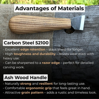 Chip Carving Knife, 3 cm (1.2 inches) - 4