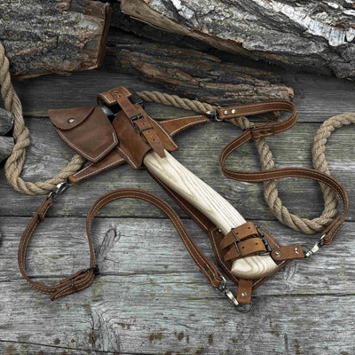 Chopping Axe with Leather Back Carry Pouch, 1.05 kg (2.2 lb) - 7