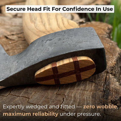 Chopping Axe with Leather Back Carry Pouch, 1.05 kg (2.2 lb) - 6