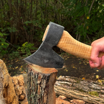 Chopping Axe with Leather Back Carry Pouch, 1.05 kg (2.2 lb) - 5