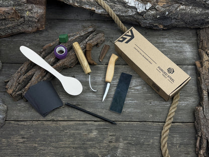 Craft Your Own Wooden Spoon – All - in - One Whittling Kit - 4