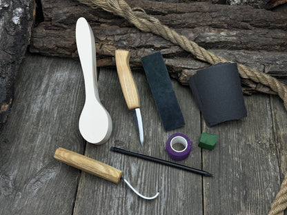 Craft Your Own Wooden Spoon – All - in - One Whittling Kit - 1