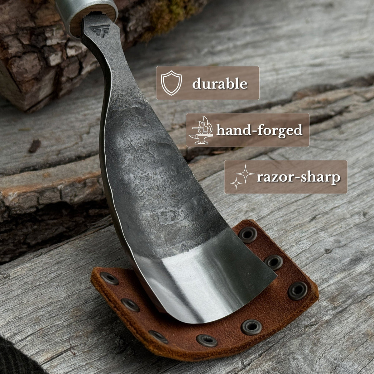 Curved Bowl Gouge, 10 - 45 mm (0.4 - 1.8 inches) - 3