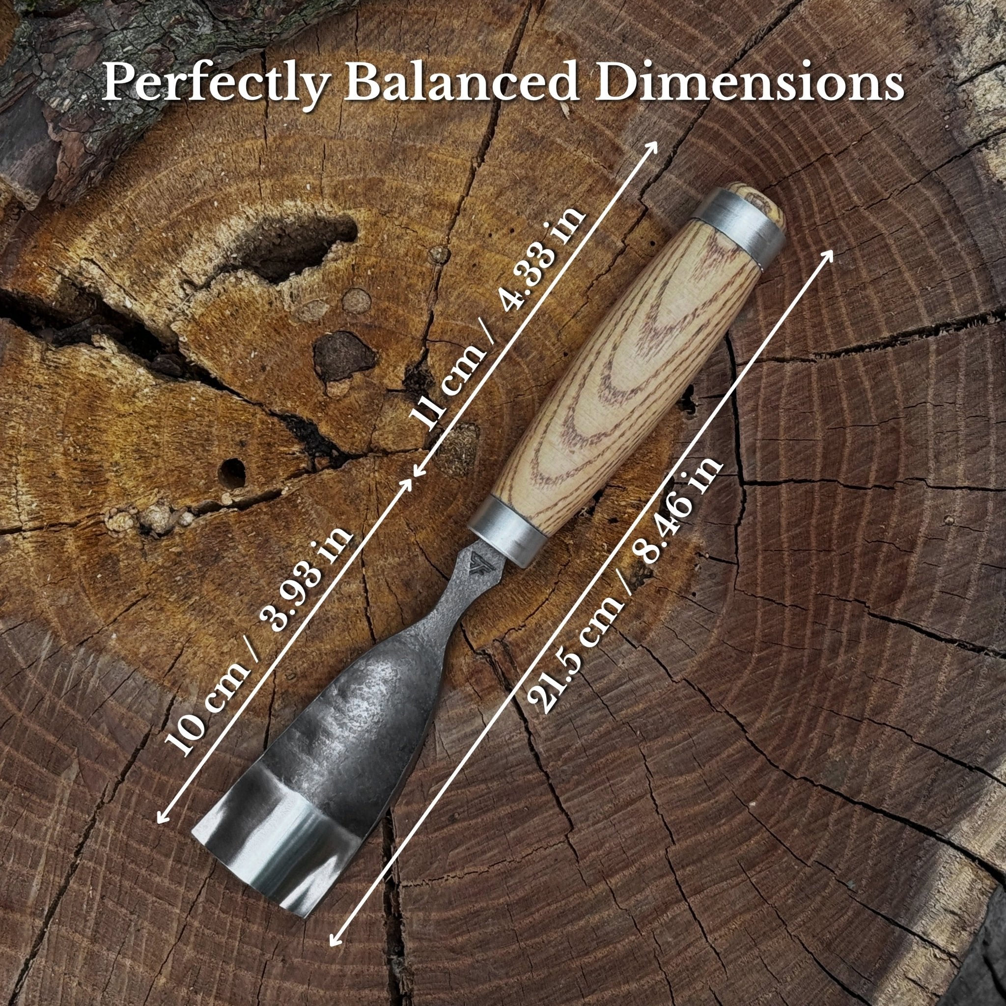 Curved Bowl Gouge, 10 - 45 mm (0.4 - 1.8 inches) - 2