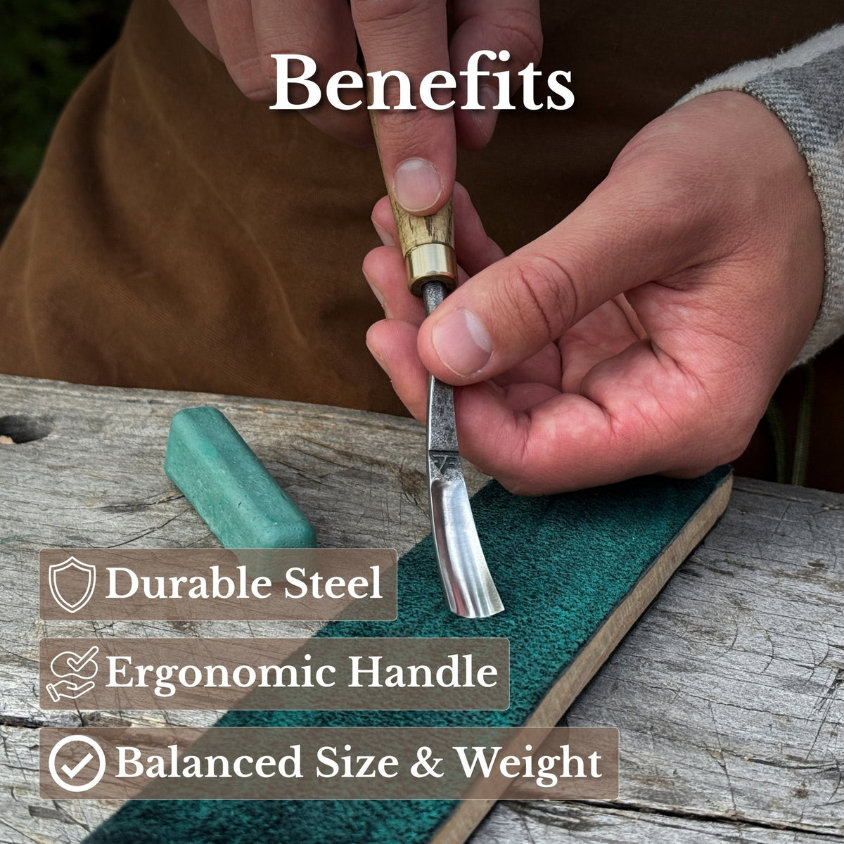 Curved Detail Carving Gouge – 12 mm (0.47 inches) - 8