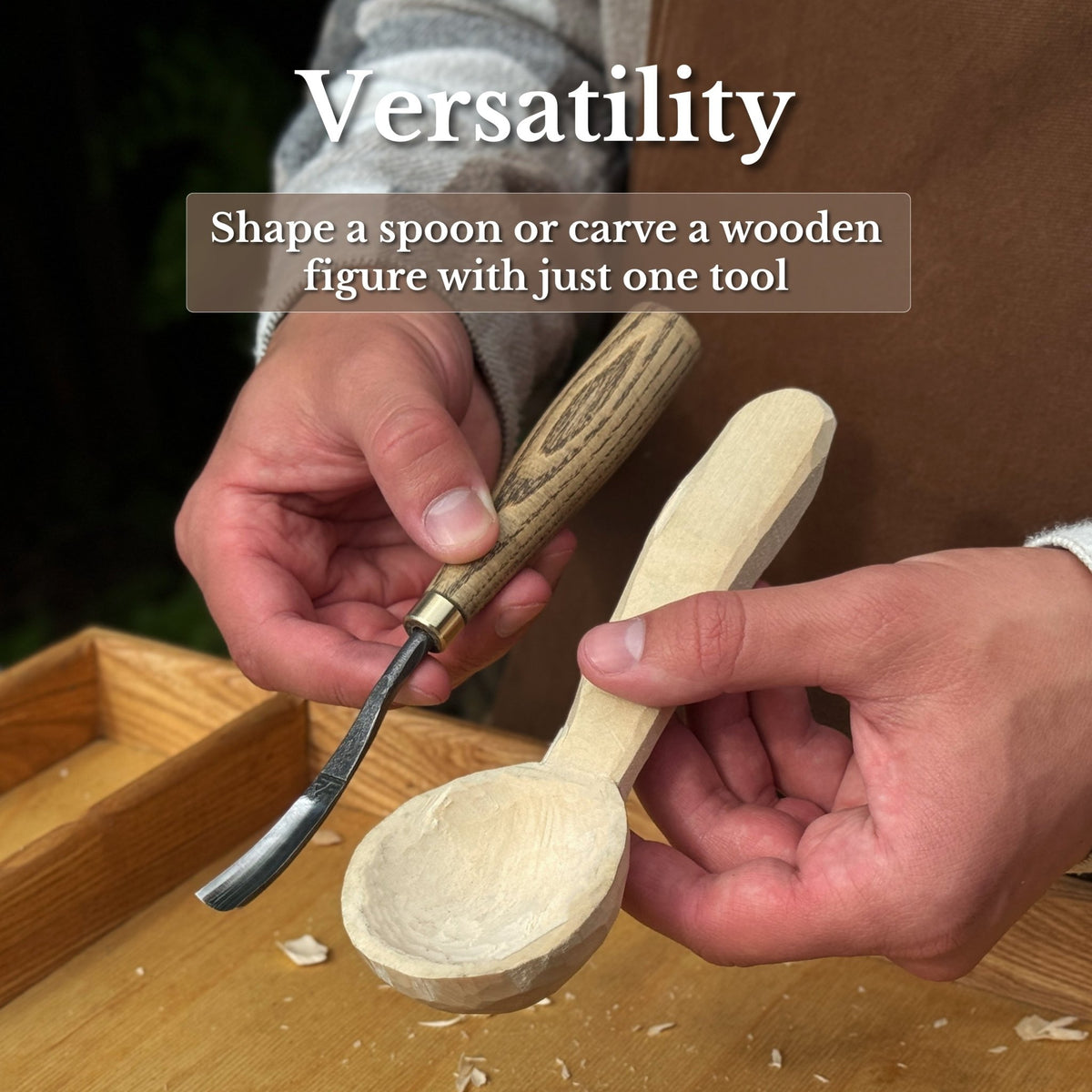 Curved Detail Carving Gouge – 12 mm (0.47 inches) - 10