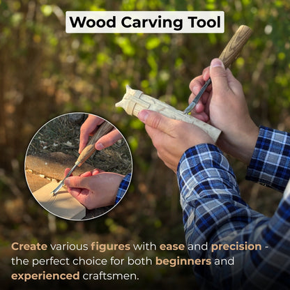 Curved Detail Carving Gouge – 8 mm / 12 mm (0.31 / 0.47 inches) - 8