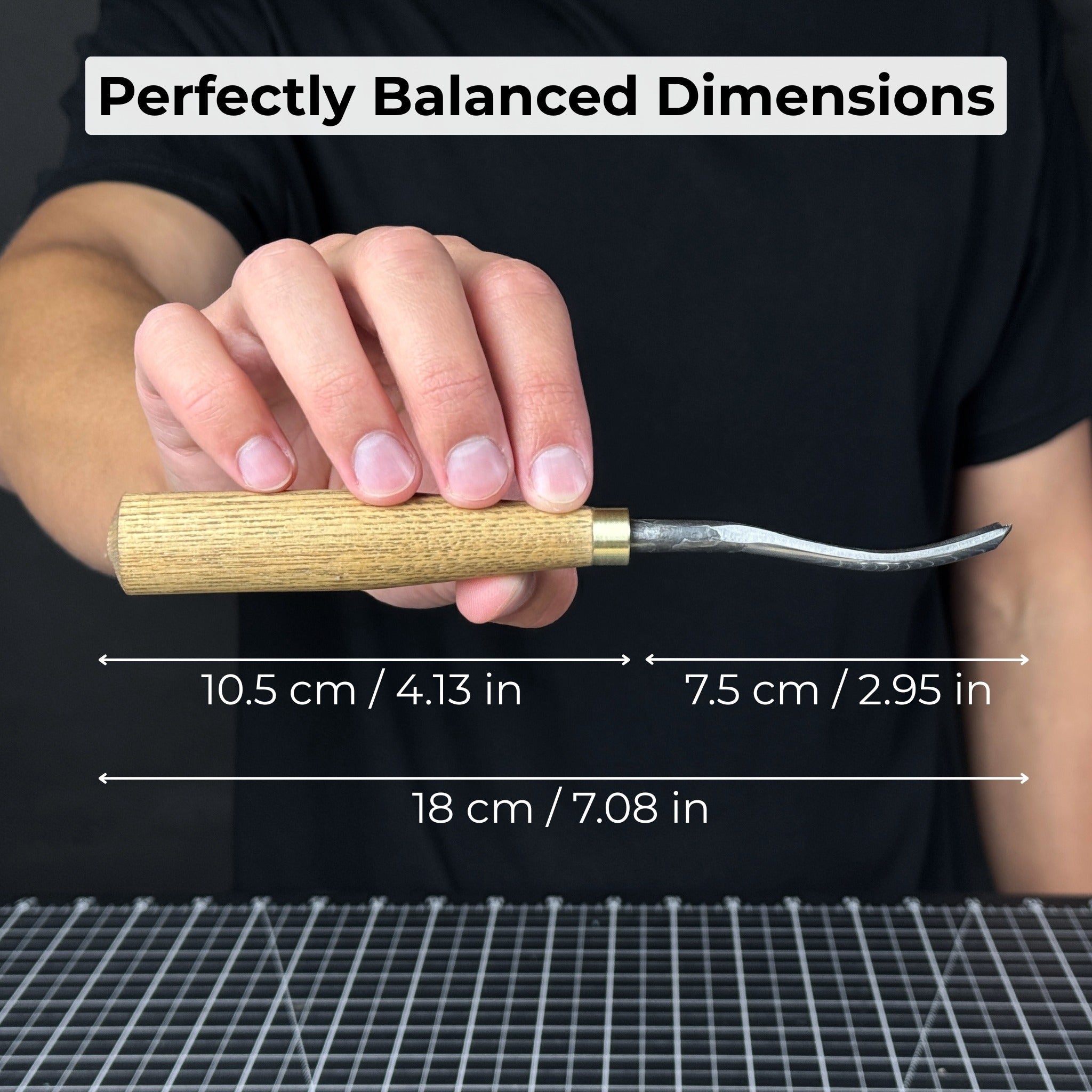 Curved Detail Carving Gouge – 8 mm / 12 mm (0.31 / 0.47 inches) - 5