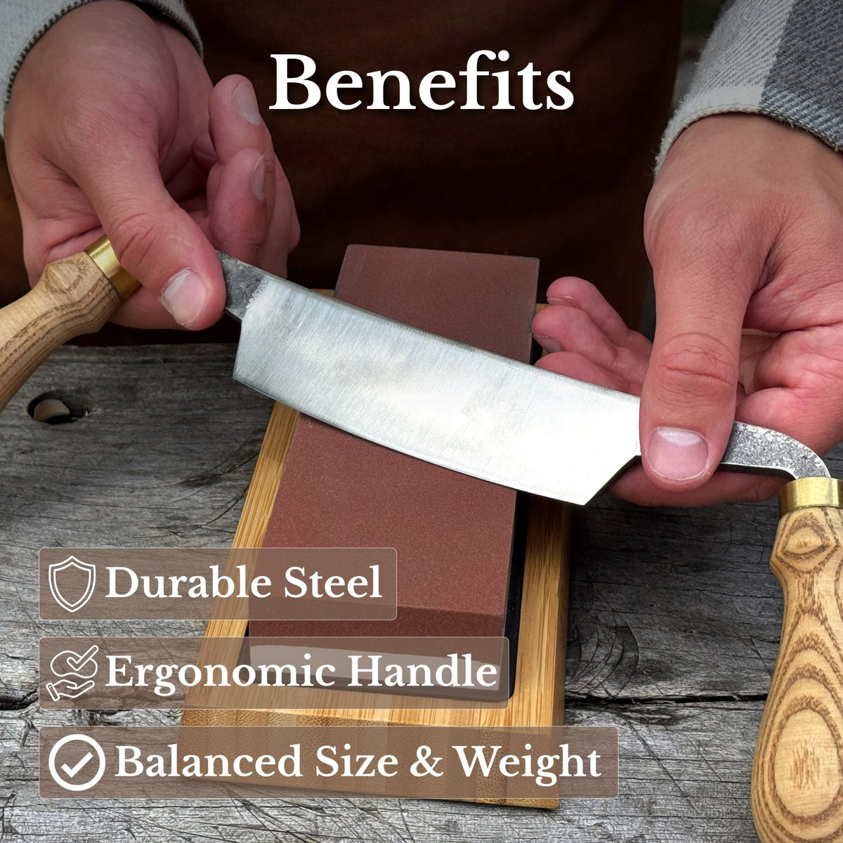 Curved Draw Knife (Push/Pull Shave), 10.5 cm (4.1 inch) Cutting Edge - 8