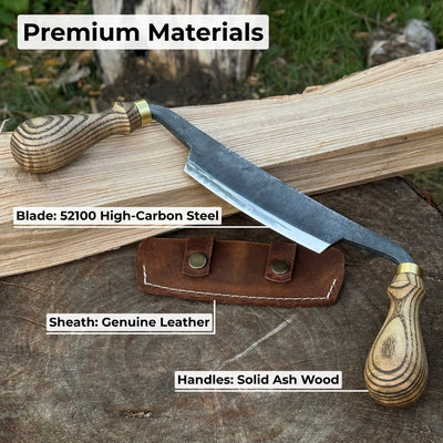 Curved Draw Knife (Push/Pull Shave), 10.5 cm (4.1 inch) Cutting Edge - 7