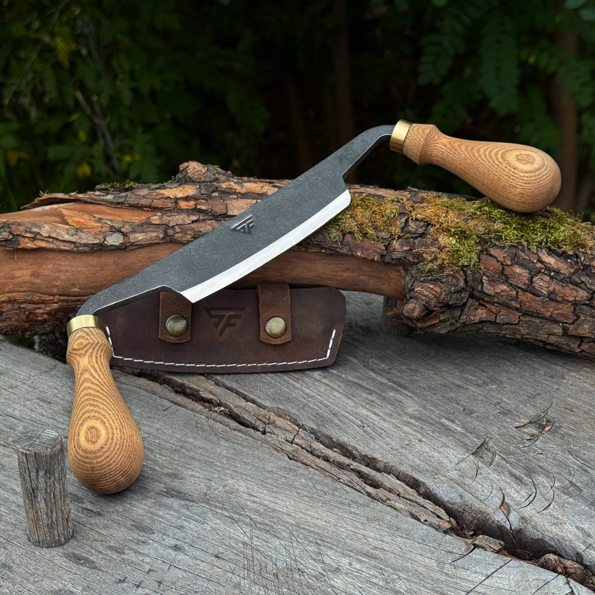 Curved Draw Knife (Push/Pull Shave), 10.5 cm (4.1 inch) Cutting Edge - 1