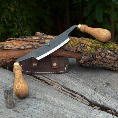 Curved Draw Knife (Push/Pull Shave), 10.5 cm (4.1 inch) Cutting Edge - 1