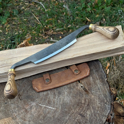 Curved Draw Knife (Push/Pull Shave), 14.5 cm (5.7 inch) Cutting Edge - 1