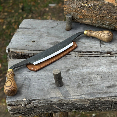 Curved Draw Knife (Push/Pull Shave), 14.5 cm (5.7 inch) Cutting Edge - 1