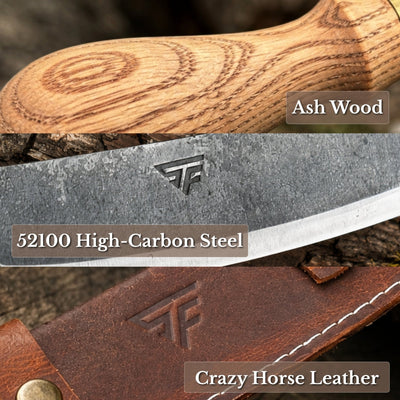 Curved Draw Knife (Push/Pull Shave), 14.5 cm (5.7 inch) Cutting Edge - 7